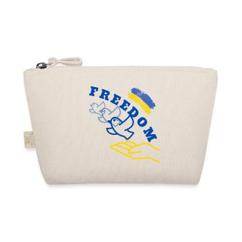 Ukraine Frieden Flagge Taube russland Krieg Peace - Bio-Täschchen - Natur - Vorne