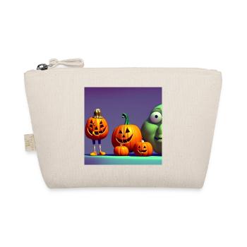 Funny pumpkin - Organic Pouch - nature - Front