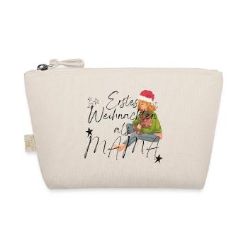 Erstes Weihnachten als Mama _ 1 - Bio-Täschchen - Natur - Vorne