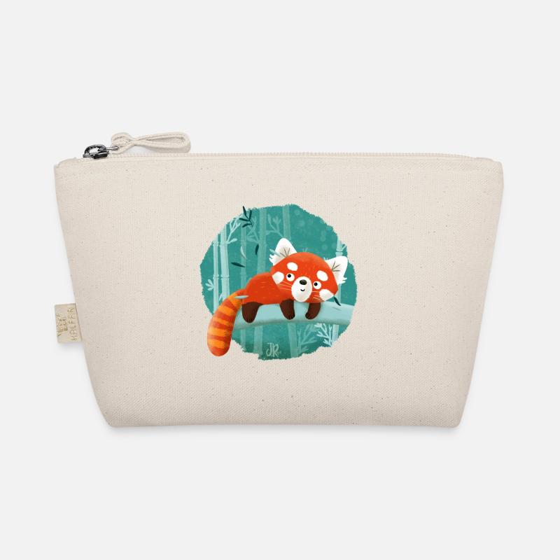 Roter Panda - Bio-Täschchen - Natur
