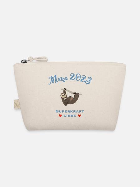 Mama 2023, Superkraft Liebe, Faultier - Bio-Täschchen - Natur