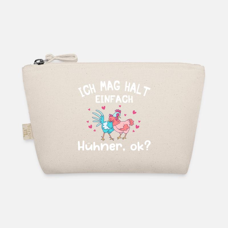 Ich mag halt einfach Hühner okay? Bio-Täschchen