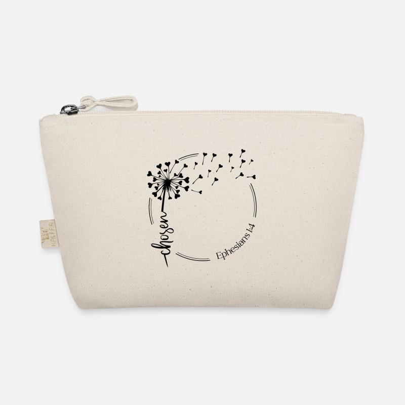 Christian Dandelion design chosen Ephesians 1:4 Organic Pouch
