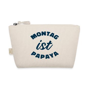 Montag Ist Papaya - Bio-Täschchen - Natur - Vorne