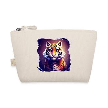 Tiger Großkatze Kunst Geschenkidee - Bio-Täschchen - Natur - Vorne