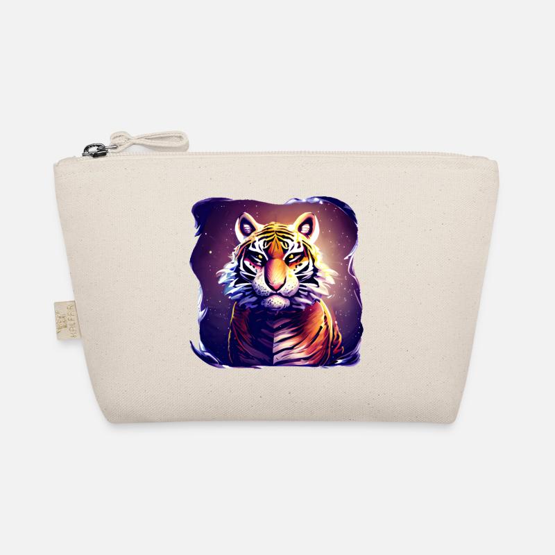 Tiger Großkatze Kunst Geschenkidee Bio-Täschchen