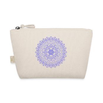 Lotus II blue - Mandala made with Love - Organic Pouch - nature - Front