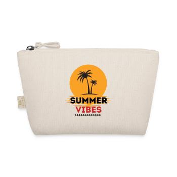 Summervibe Sommer Sonne Strand Palmen Meer fun - Bio-Täschchen - Natur - Vorne