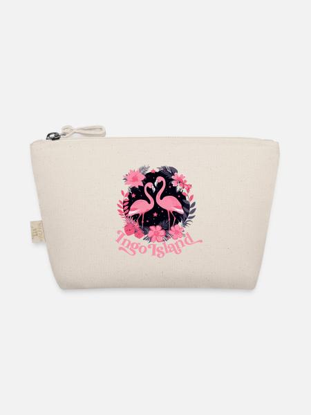 Chemise Flamingo pour les amis romantiques de vacances - Trousse biologique - nature - Devant