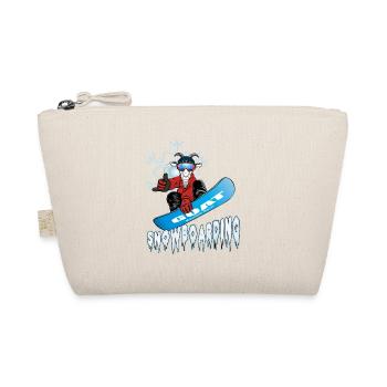Goat snowboarding - Greatest of All Time - Organic Pouch - nature - Front