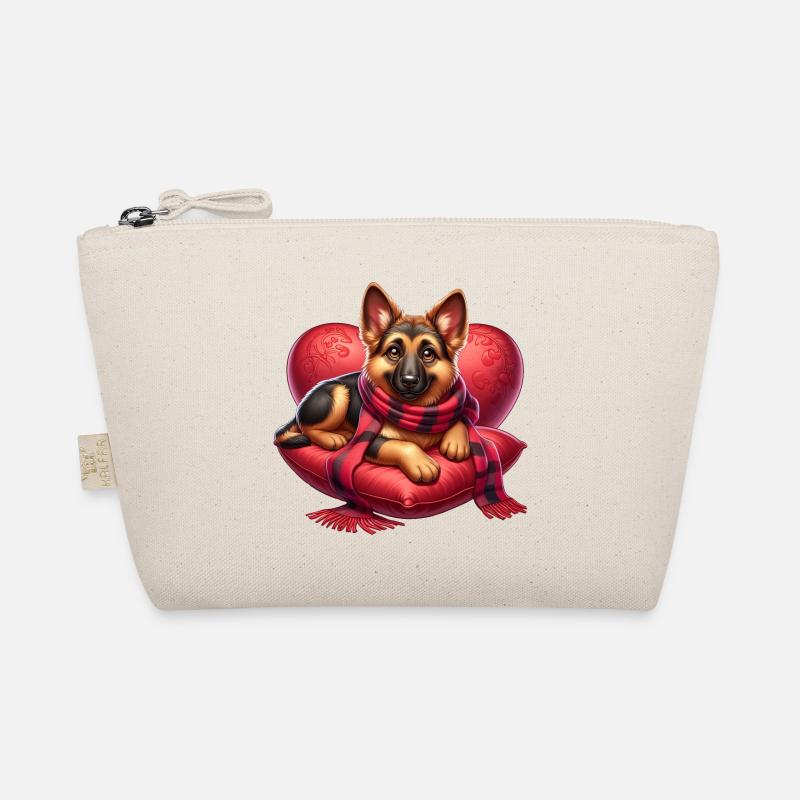 Deutscher Schäferhund Kunst Bio-Täschchen