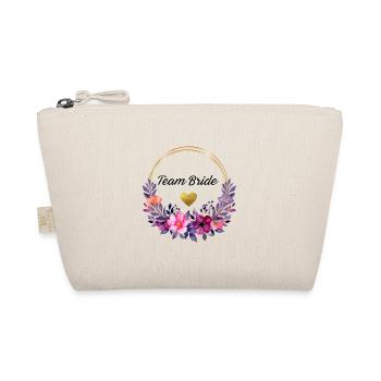 Junggesellinnenabschied Team Bride Blumenkranz - Bio-Täschchen - Natur - Vorne