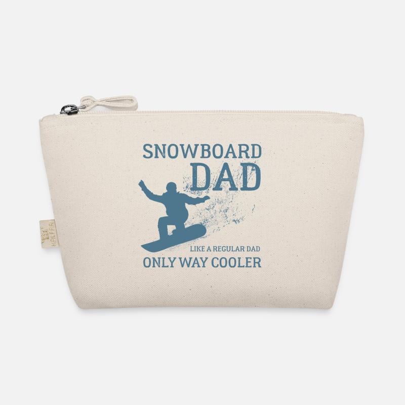 Snowboard Dad, Halfpipe, Wintersport, Skiurlaub Bio-Täschchen