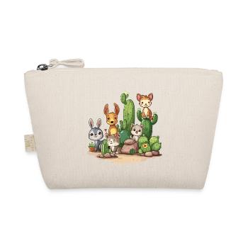 Paysage de cactus mignon avec des animaux - Trousse biologique - nature - Devant