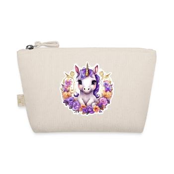 Licorne avec des Roses colorées - Licorne douce - Trousse biologique - nature - Devant