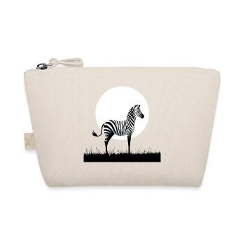 Zebra Minimalism - Organic Pouch - nature - Front