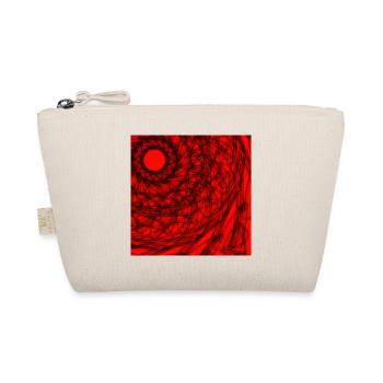 Black and Red Geometric Design - Organic Pouch - nature - Front