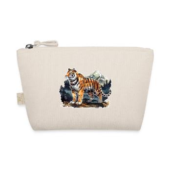 Striking Tiger Pose - Organic Pouch - nature - Front