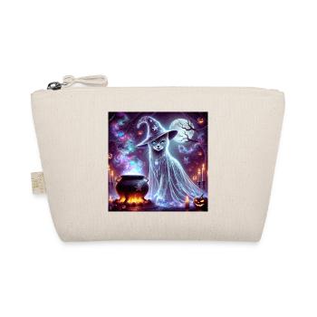 Mysterious Wizard Ghost Cat - Organic Pouch - nature - Front