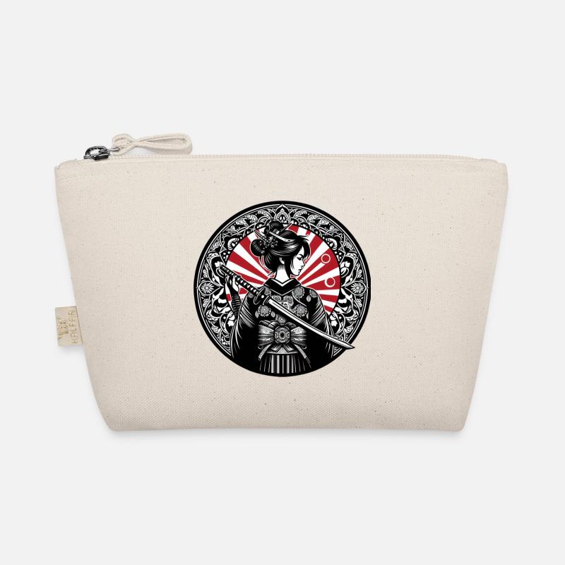 Japanisches Samurai-Mädchen Bio-Täschchen