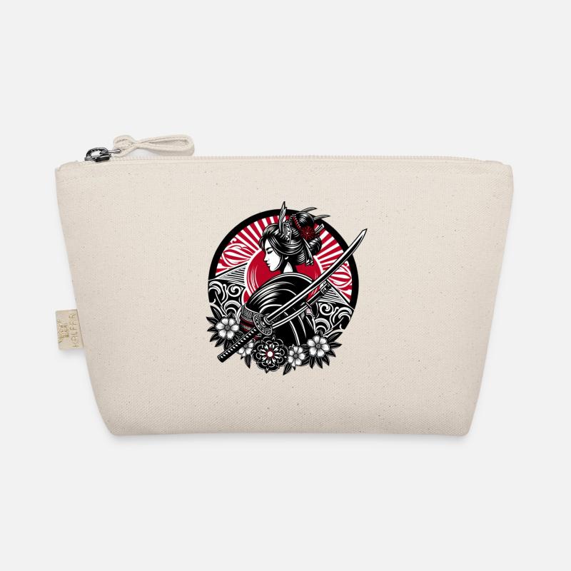 Samurai Girl flowers Organic Pouch