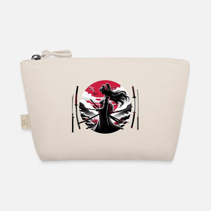 Samurai Girl katana Organic Pouch