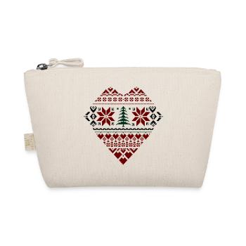 Christmas Heart Christmas - Organic Pouch - nature - Front