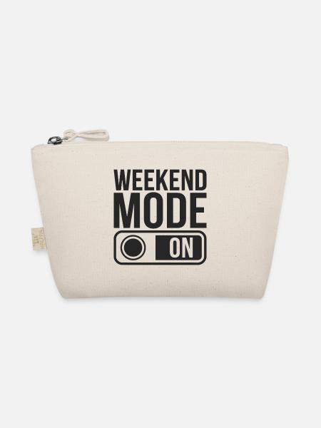 Weekend Mode On - Organic Pouch - nature - Front