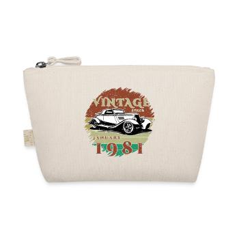 44th Birthday - Classic - Vintage since 01/1981 - Organic Pouch - nature - Front