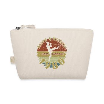 45. Geburtstag Alive and kickin since 01/1980 - Organic Pouch - nature - Front