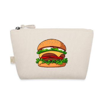 beef hamburger burger fast food, junk food - Organic Pouch - nature - Front