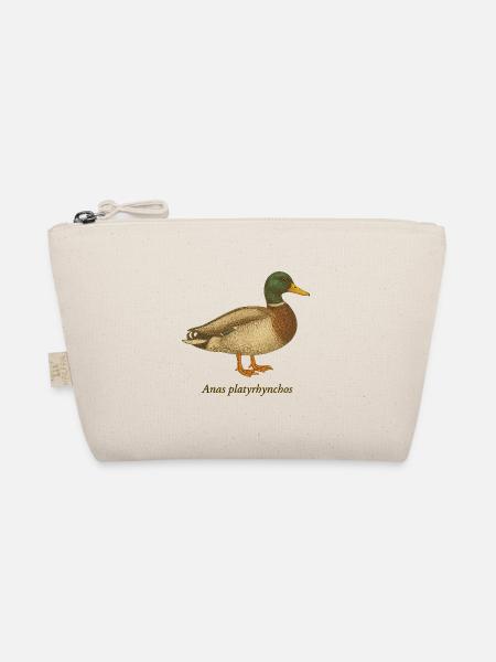 Mallard - Vintage Illustration - Organic Pouch - nature - Front