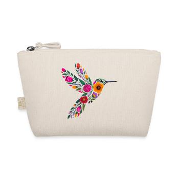 Graphisme Colibri Fleurs - Trousse biologique - nature - Devant