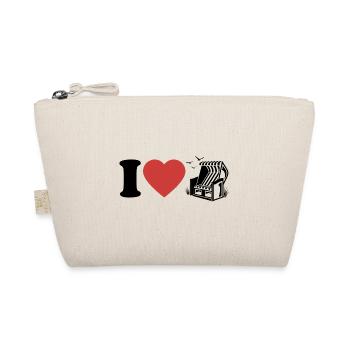 I Love Chaise de plage - Coeur - Hobby - Trousse biologique - nature - Devant