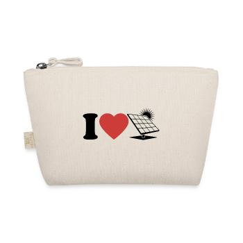 J’aime le photovoltaïque - Cœur - Énergie renouvelable - Trousse biologique - nature - Devant