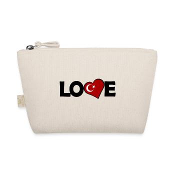 A heart for Turkey - Organic Pouch - nature - Front
