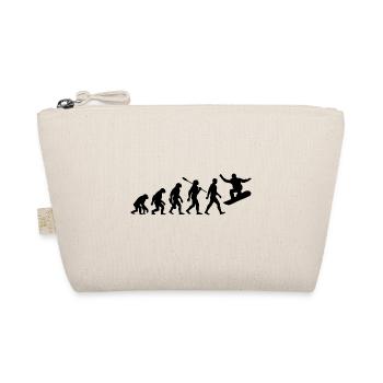 Evolution - Snowboard - Snowboarden - Wintersport - Bio-Täschchen - Natur - Vorne