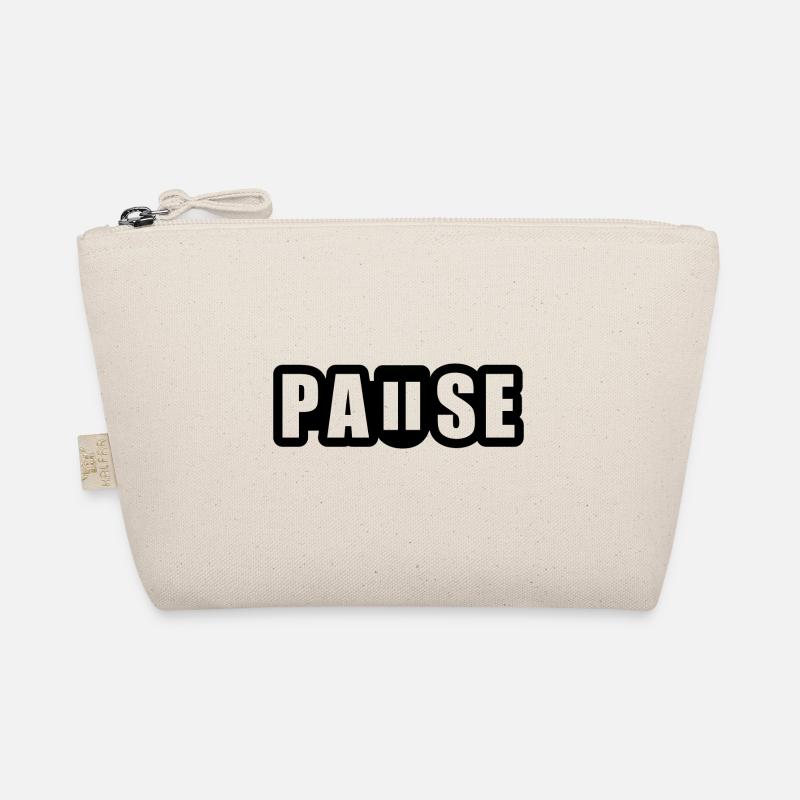 Pause - break - pause button Organic Pouch