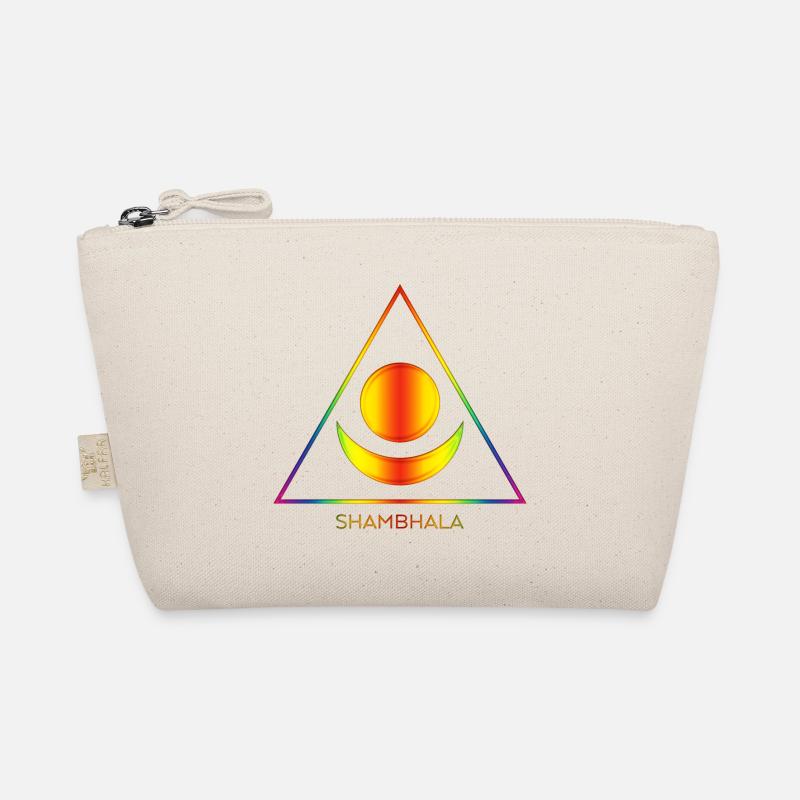 Tibetischer Buddhismus - Shambhala Symbol 4 - Bio-Täschchen - Natur