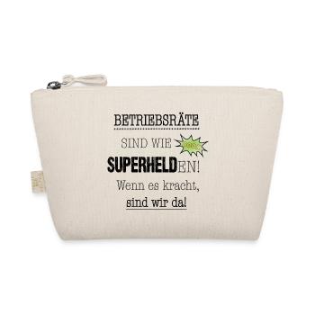 Betriebsrat Personalrat Superheld DANKESCHÖN - Bio-Täschchen - Natur - Vorne