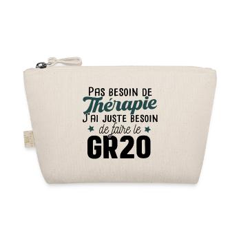 GR20 Corse Randonnée Sport Marathon Cadeau T-shirt - Trousse biologique - nature - Devant