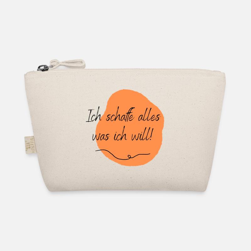 Ich schaffe alles was ich will! - Bio-Täschchen - Natur