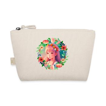 Anime Manga Kpop Girl in Garden - Organic Pouch - nature - Front