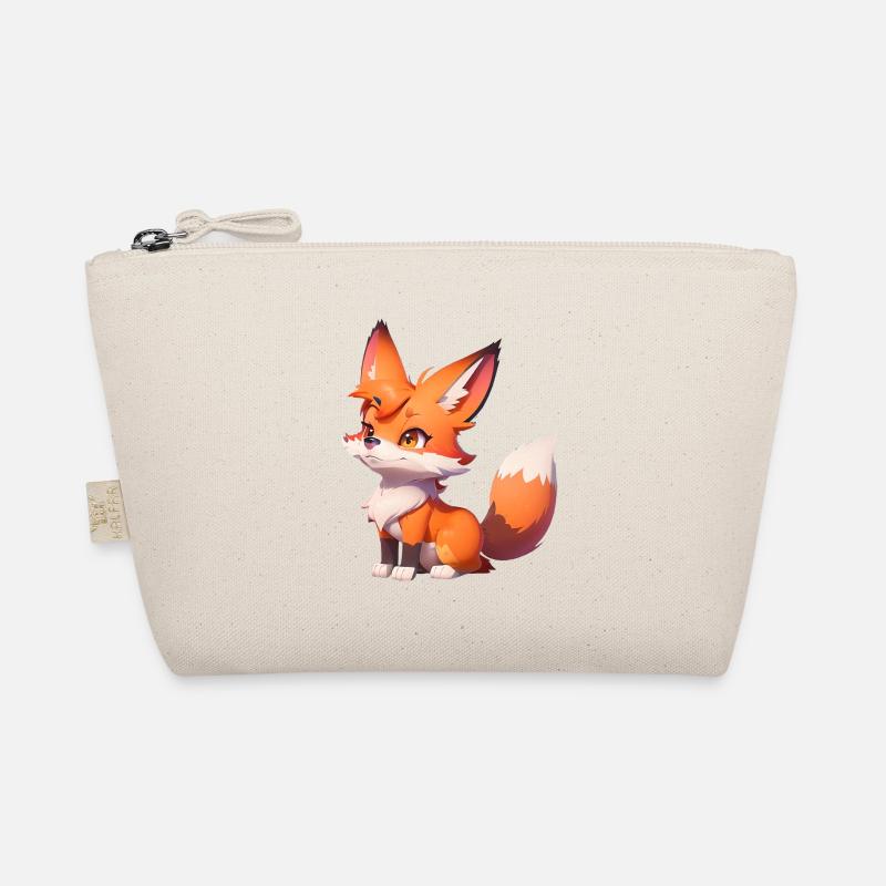 Adorable Chibi Fox Organic Pouch