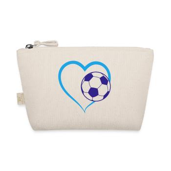 Amour du cœur du football | Couleurs changeantes - Trousse biologique - nature - Devant