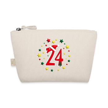 24.Dezember Weihnachten mit vielen Sternen. - Bio-Täschchen - Natur - Vorne