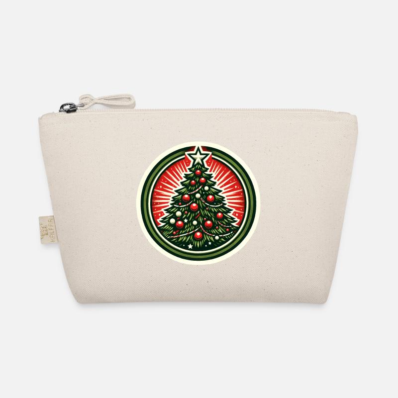Christmas Tree Badge Organic Pouch