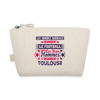 les vrais hommes regardent toulouse fans club foot - Trousse biologique - nature - Devant