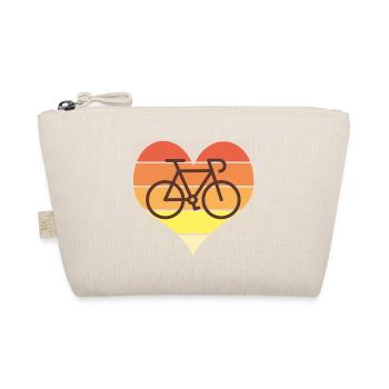 love bike cycling cycling - Organic Pouch - nature - Front
