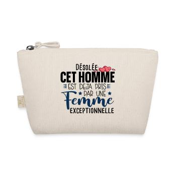 Homme Couple Cadeau Humour Mariage Humour Fiancé - Trousse biologique - nature - Devant